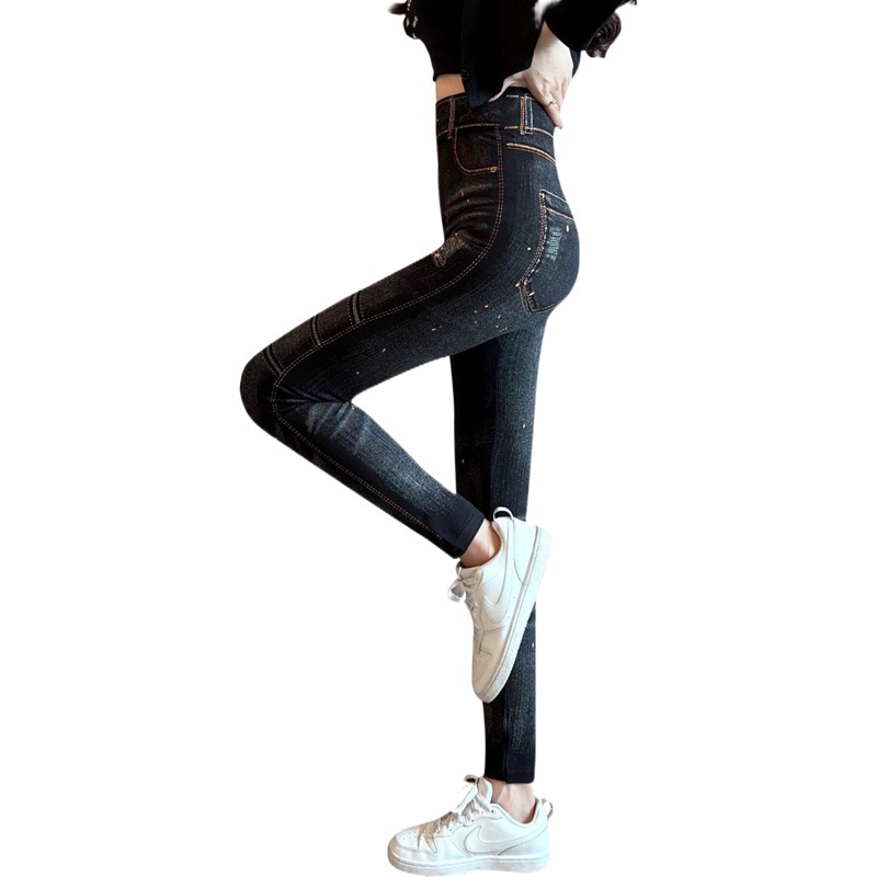 Picture of Spring and Autumn New Modal High Elastic Leggings High Waist Hip Breathable Ankle Pencil Pants Women's Outer Wear Fitness Pants