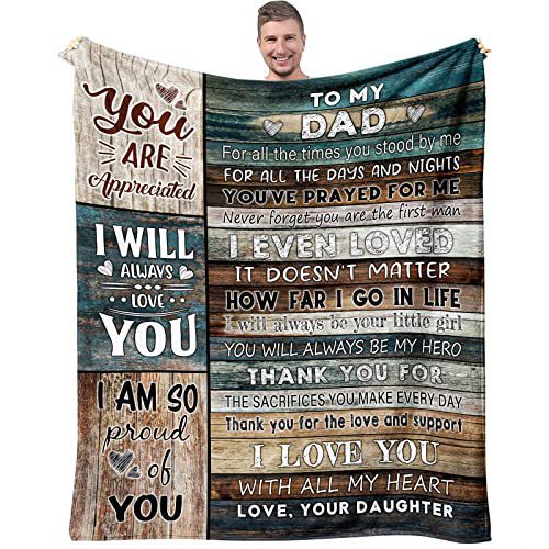 Picture of Cross-border gift to father flannel blanket single-layer printed blanket production source factory wholesale direct sales