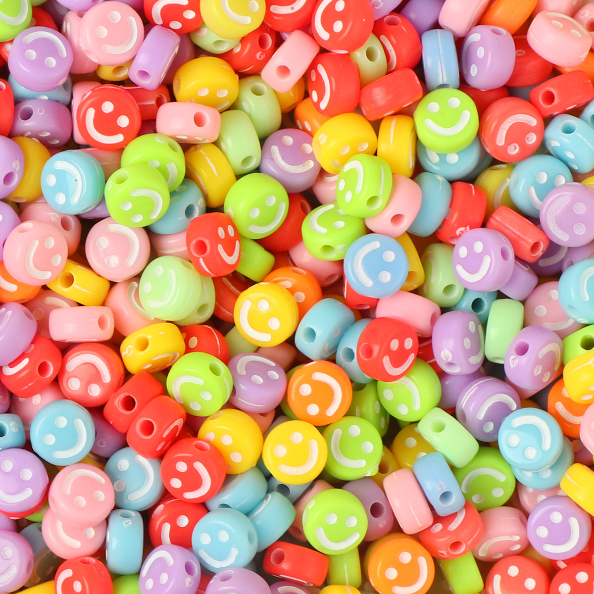 Picture of Accessories Acrylic 4*7 Smiley Beaded Beaded Handmade diy Material Bracelet Necklace Bracelet
