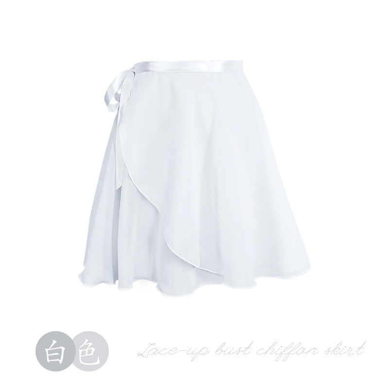 Picture of A generation of hair adult dance gauze skirt practice clothing body ballet dance skirt lace-up one-piece chiffon skirt