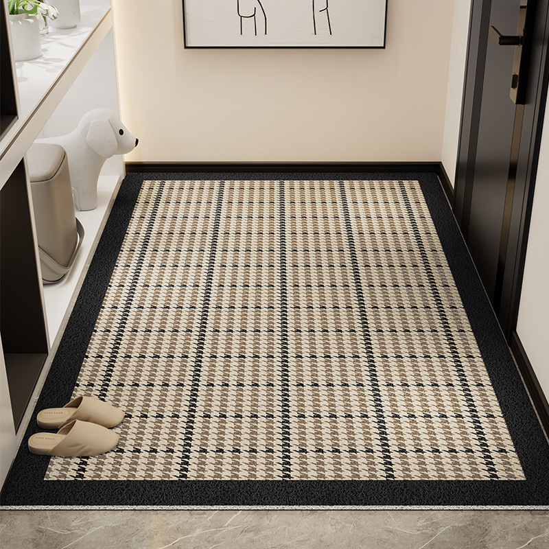 Picture of Light Luxury High-end Door Floor Mat Dirt-resistant Wear-resistant Anti-slip Mat Household Tailable Mud Scraping Silk Ring Floor Mat