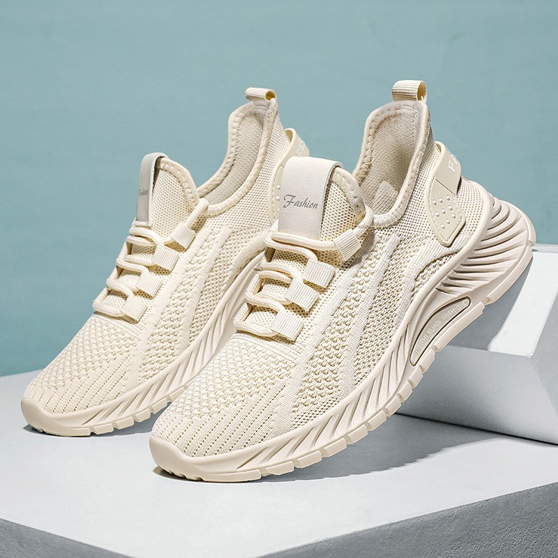 Women's Shoes, Autumn Hot-Selling Cross-Border Shoes, Large Size Women's Shoes Wholesale, Fly-Knit Breathable Mesh Shoes, Casual Sports Shoes