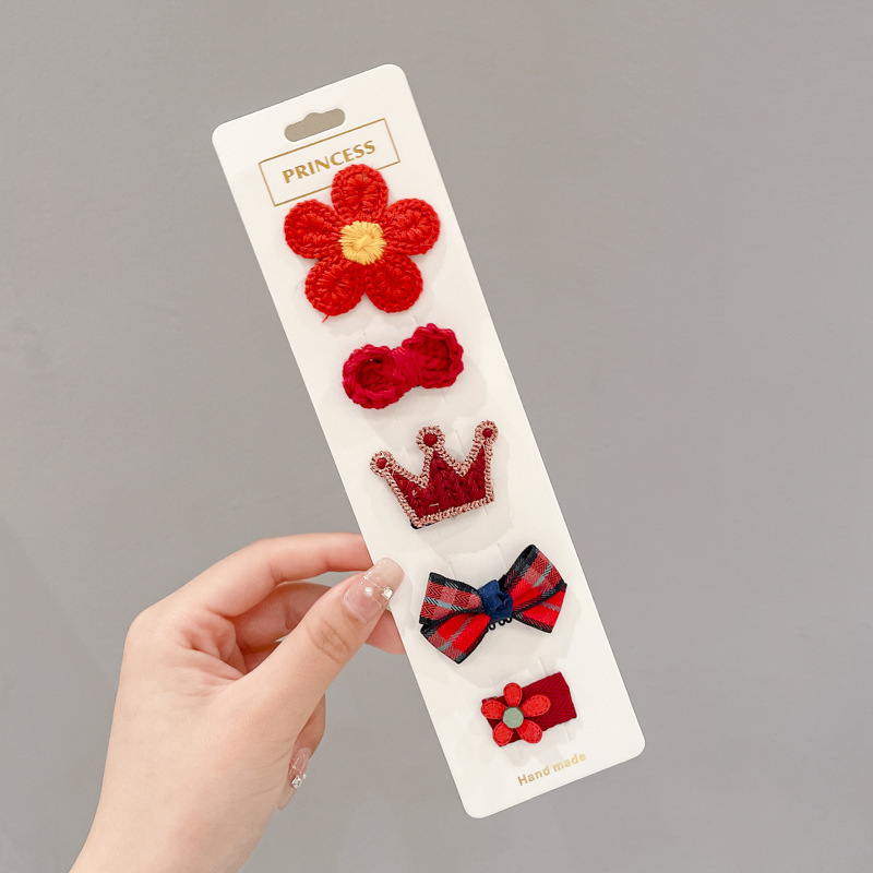 Picture of Cute baby lanugo hair small hairpin baby girl does not hurt hair hair clip baby hair small hair clip children's headdress
