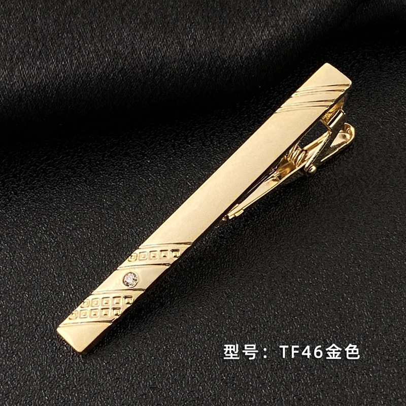 Picture of Men's Tie Clip Manufacturer Direct Sales Yiwu Cross-Border Business Metal Tie Clip Tieclips Bow Tie Business Style