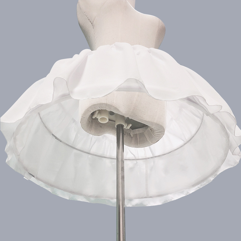 fishbone skirt lolita lolita adjustable skirt with bone cosplay soft girl inner skirt