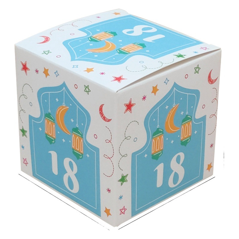 Copyright New Muslim Calendar Countdown Candy Box Creative Home Decoration Gift Box Cross-Border Holiday Supplies