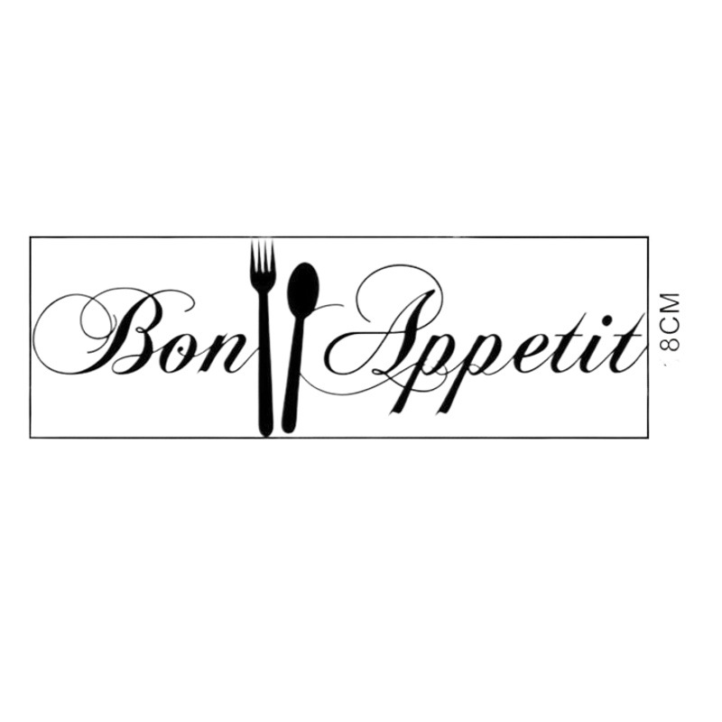 eaby Amazon new English Bon Appetit kitchen living room printing wall stickers wholesale custom KS228