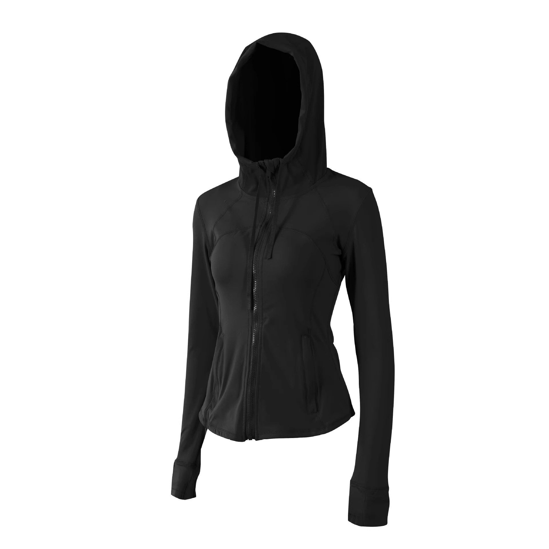 Picture of Lulu Same Style Spring and Autumn Women's Sports Jacket Yoga Clothes Top Casual Outdoor Collar Long Yoga Long Sleeve Jacket