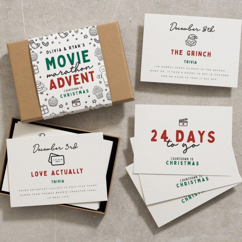 Christmas Advent Calendar 2023 Christmas Calendar greeting card 24 days countdown gift
