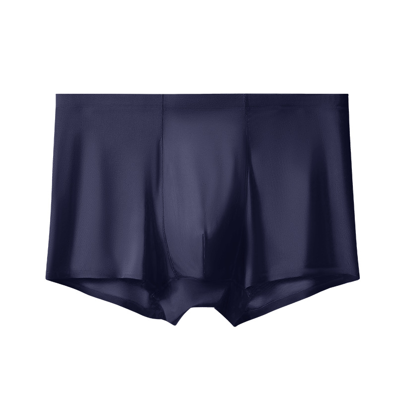 Picture of Men's underwear seamless ice silk underwear men's loose seamless underwear plus size solid color wholesale underwear men's boxers