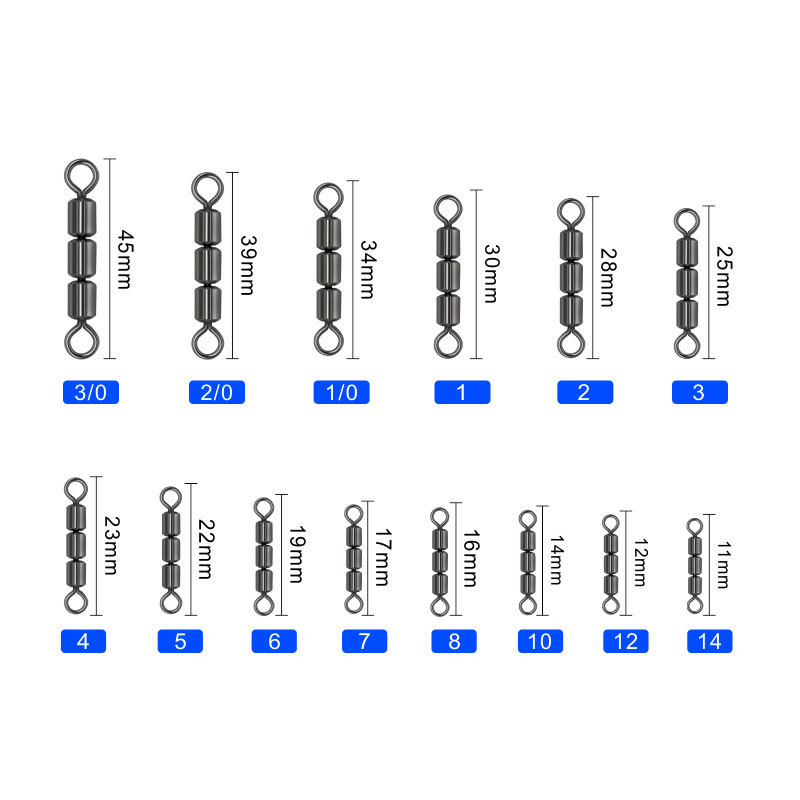 Picture of Fishing Supplies, Fishing Gear, Small Accessories, American Swivel, High-Speed Eight-Character Ring Connector, High-Speed Three-Link