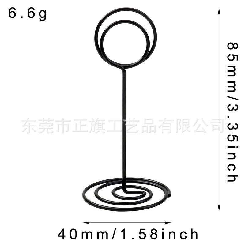 Picture of Amazon Hot Selling Creative Metal Card Holder Heart-Shaped Notes Holder Table Number Card Holders