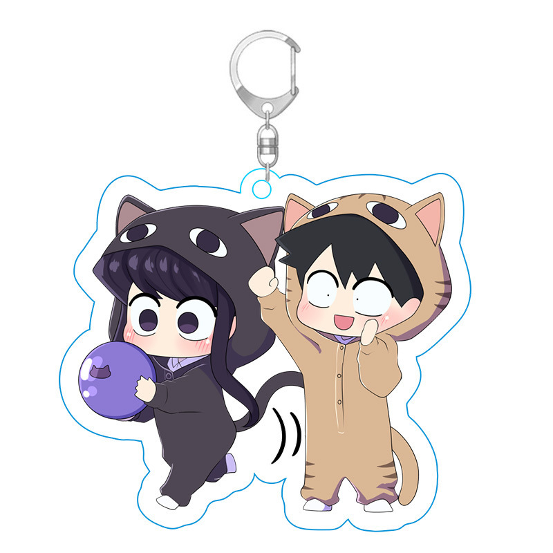 Picture of Ancient students have communication disorders animation surrounding only wild people key chain acrylic key chain hanging