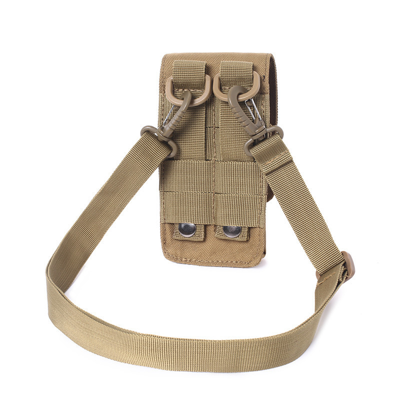 Picture of Dual-Machine 6-inch large screen mobile phone bag multi-function accessory waist bag hanging bag outdoor leisure sports messenger bag