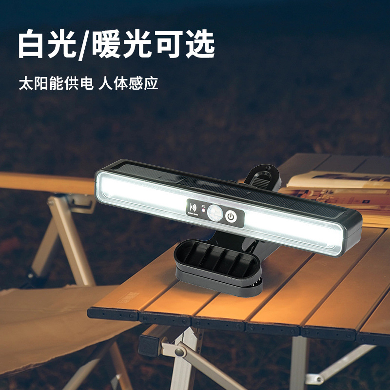 Picture of New Solar Clip Light Courtyard Garden Waterproof Outdoor Lighting Solar Human Body Induction Waterproof Wall Light