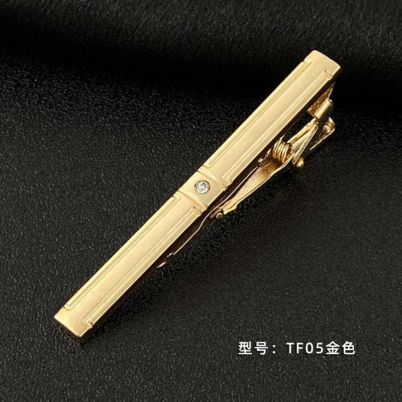 Picture of Men's Tie Clip Manufacturer Direct Sales Yiwu Cross-Border Business Metal Tie Clip Tieclips Bow Tie Business Style