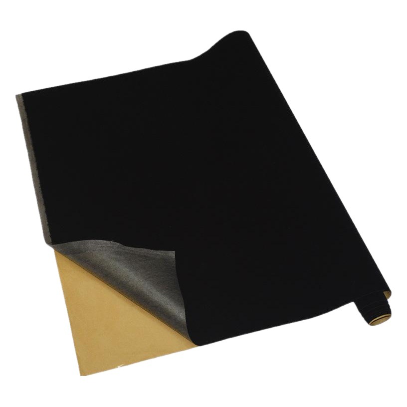 Spot Black Flocking Cloth Packaging Box Hand Jewelry Box Liner with Glue Flannel Self-Adhesive Flannel Self-Adhesive Flocking Fabric