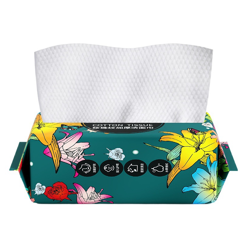Disposable face towel cotton soft towel removable thickened wet and dry dual-use face towel face cleansing towel factory wholesale