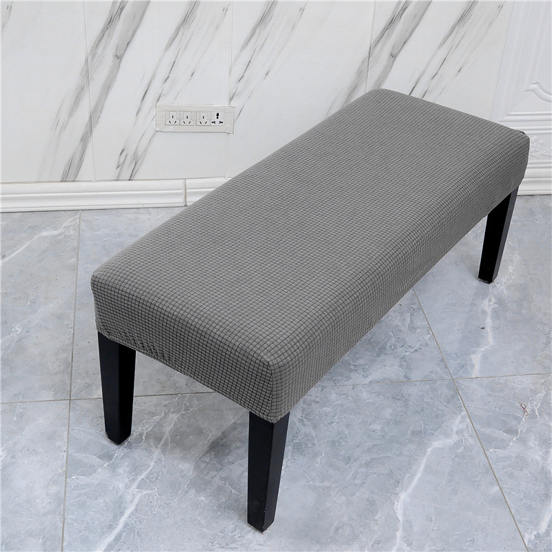 Picture of Elastic Household Long Bench Cover Corn Plaid Thickened Piano Cover Makeup Stool Cover Shoe Changing Stool Cover