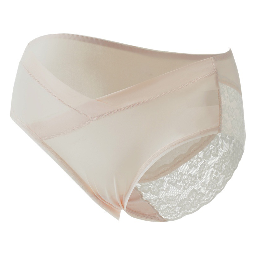 New seamless low waist pregnant women's underwear cotton bottom high elastic comfortable breathable V-shaped belly wholesale