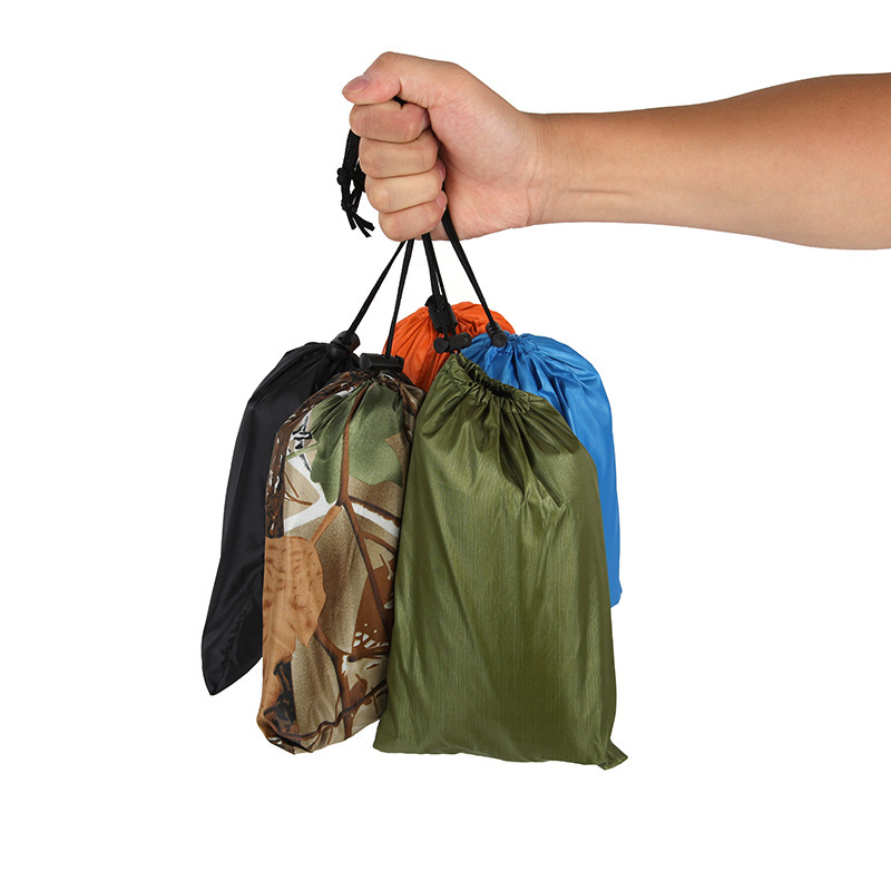 Picture of Cross-border Outdoor Three-in-one One-piece Raincoat Hiking Windproof Rainproof Riding Poncho Multifunctional Floor Cloth Delivery Storage Bag