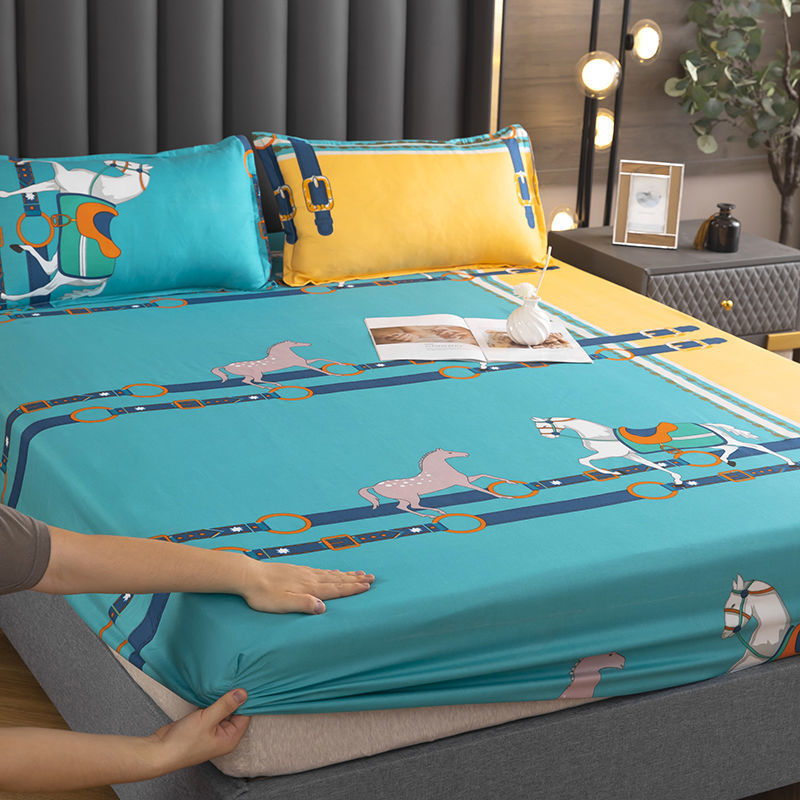 Picture of Printed Fitted Bed Sheets, Simmons Protective Dust Cover, All-Inclusive Elastic Bed Cover, No Pilling, No Shrinkage