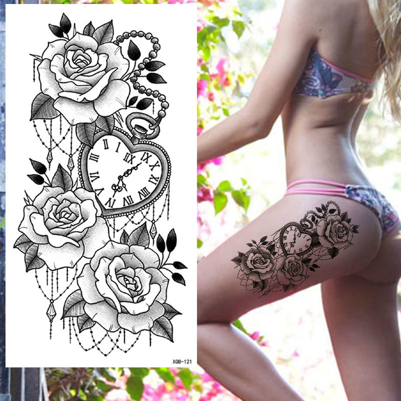 Picture of Children's cartoon flower arm sticker half arm full arm pink pig funny cross-border Henna creative color tattoo sticker wholesale