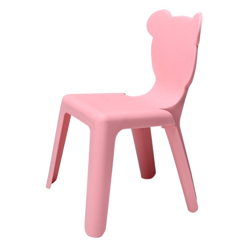 Kindergarten Children's Chair with Backrest, Baby Dining Chair, Plastic Non-Slip Small Stool, Thickened Bench, Thickened Non-Slip