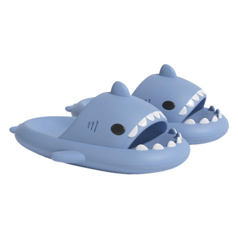 New Generation of Shark Slippers for Women in Summer Indoor and Outdoor Home Bathroom Bathing Thick-Soled Wear-Resistant Couple Sandals for Men
