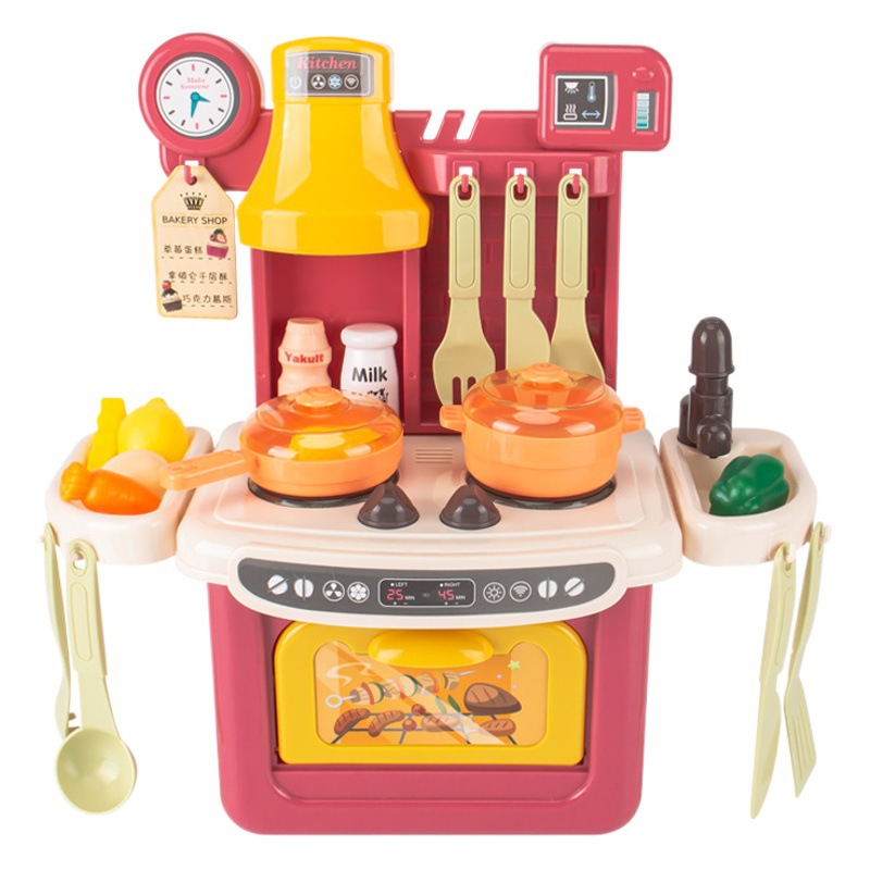 Play House Toy Bbq Barbecue Set Toy Oven Barbecue Skewers Artificial Toy Bbq Kidsren's Toy