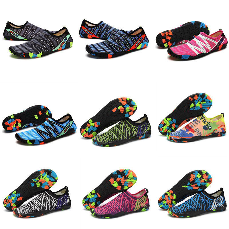 Factory wholesale swimming shoes diving outdoor beach shoes couples hiking shoes fitness skin snorkeling wading shoes on behalf of hair
