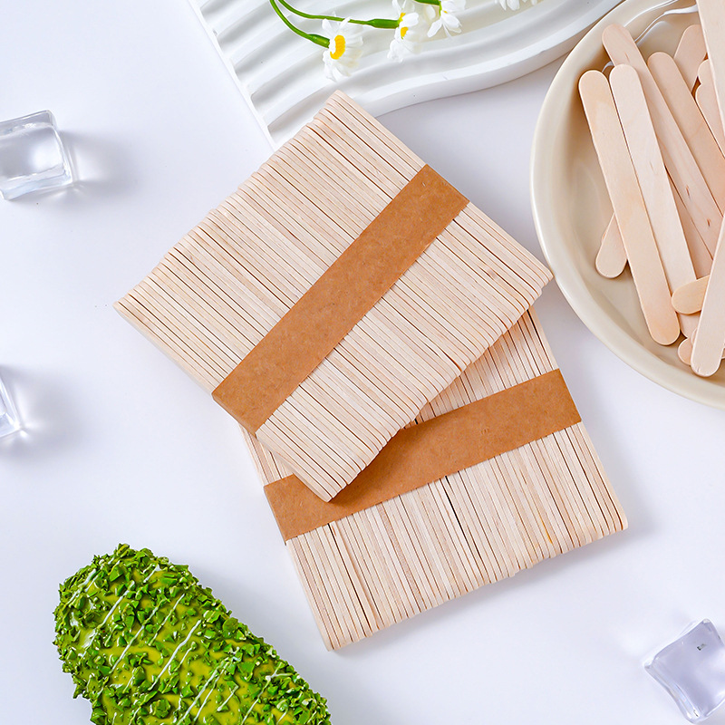 Ice cream stick popsicle stick high quality diy handmade stick ice cream wood chip ice cream stick stick ice cream packing bag wholesale