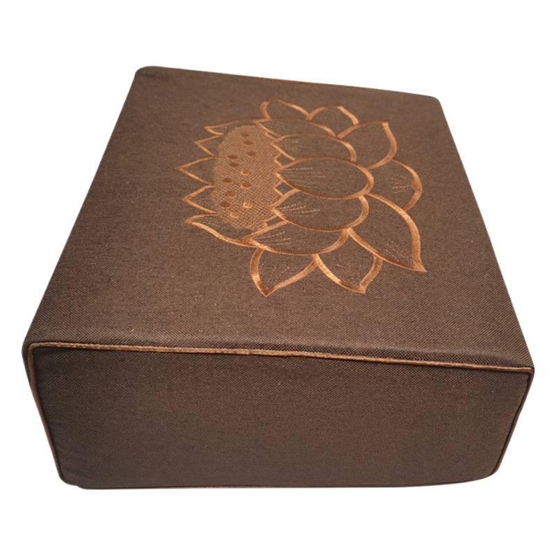 Worship Cushion Jinlian Meditation Cushion Futon Coconut Palm Meditation Cushion Square Household Kneeling Cushion Lotus Temple Kneeling Cushion