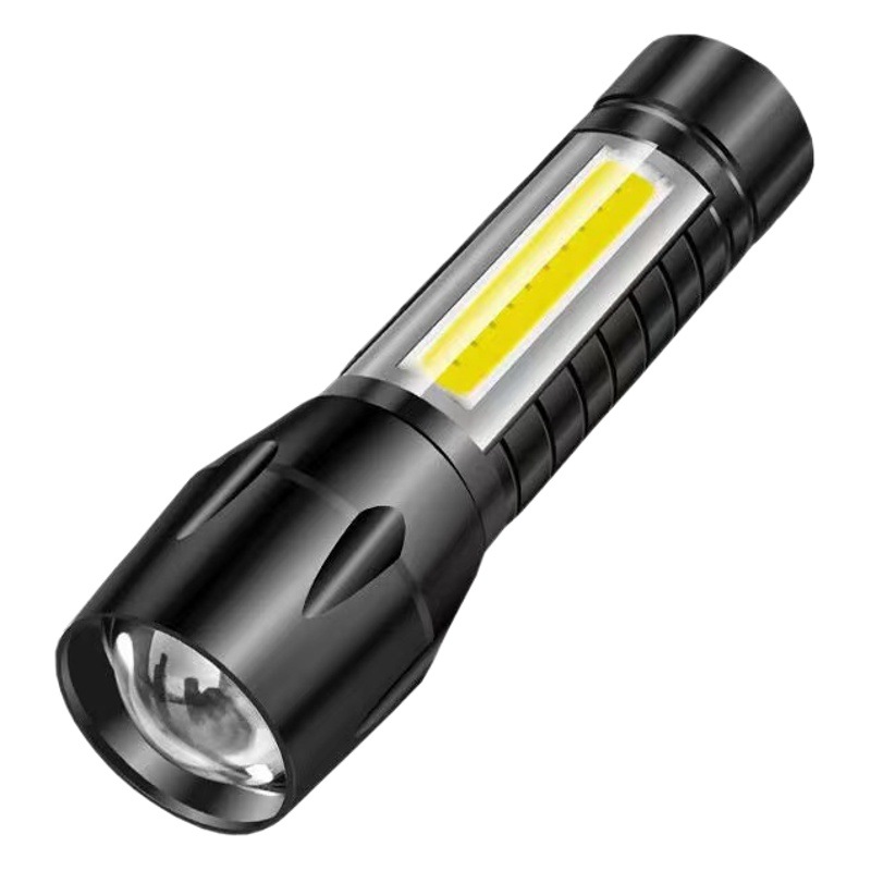 New strong light led outdoor household usb charging multi-function aluminum alloy mini portable emergency flashlight wholesale
