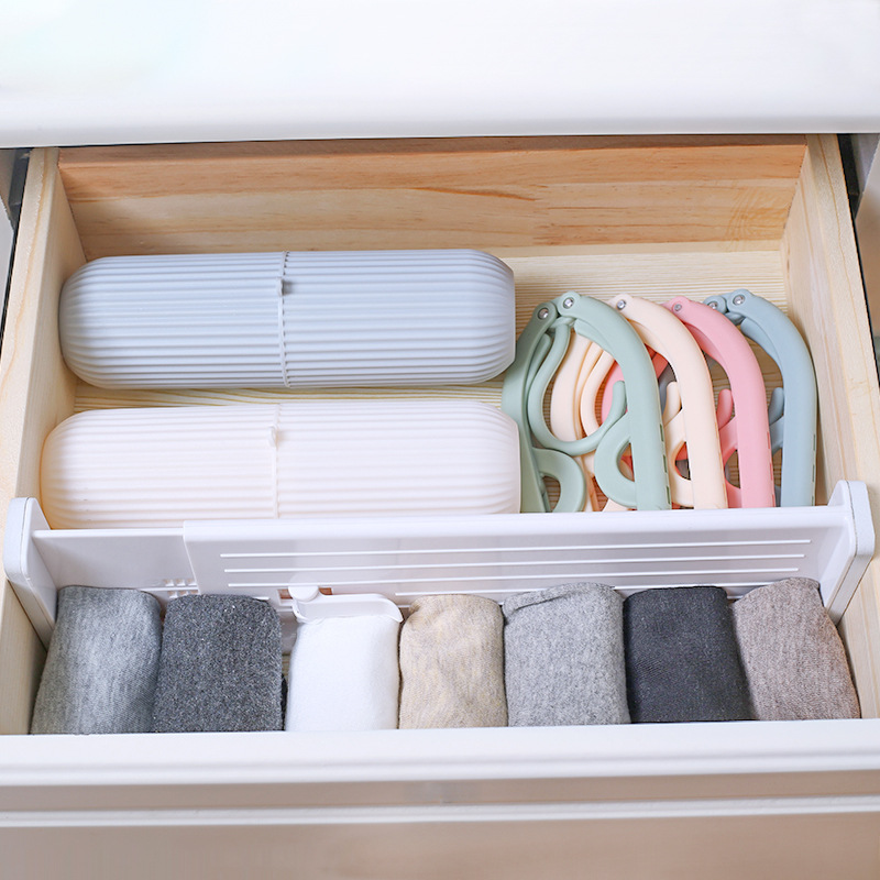 Picture of Drawer Partition Board New Free Combination Drawer Storage Wardrobe Sock Partition Retractable Drawer Partition