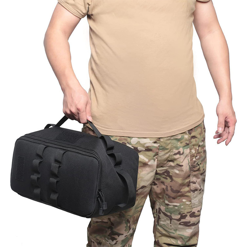 Picture of Outdoor Camping Bag Tableware Picnic Storage Bag Military Fan Outdoor Multi-Functional Storage Bag Portable Folding Handbag