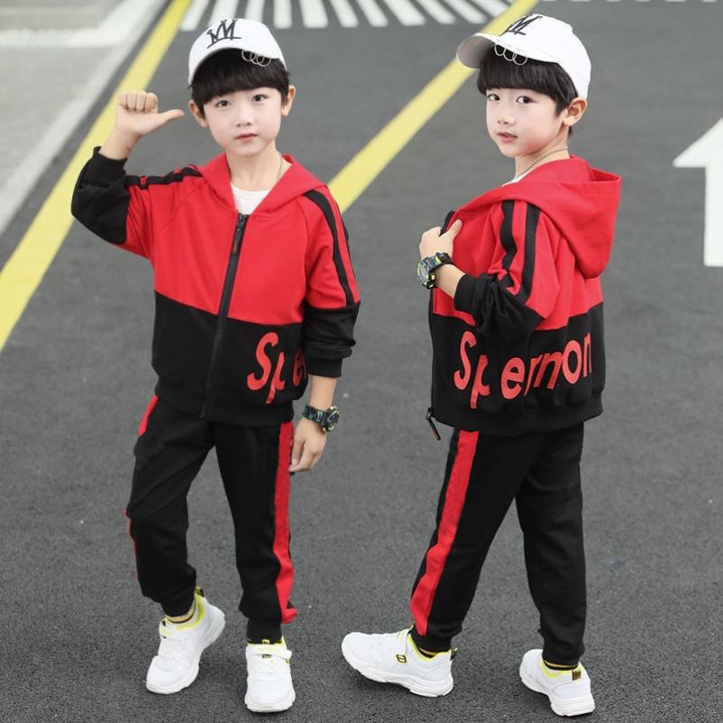 Boys' Autumn Clothing suit 2025 New Children's Clothing Children's Boys Casual Western Style Spring and Autumn Sports Two-Piece Fashionable Clothes