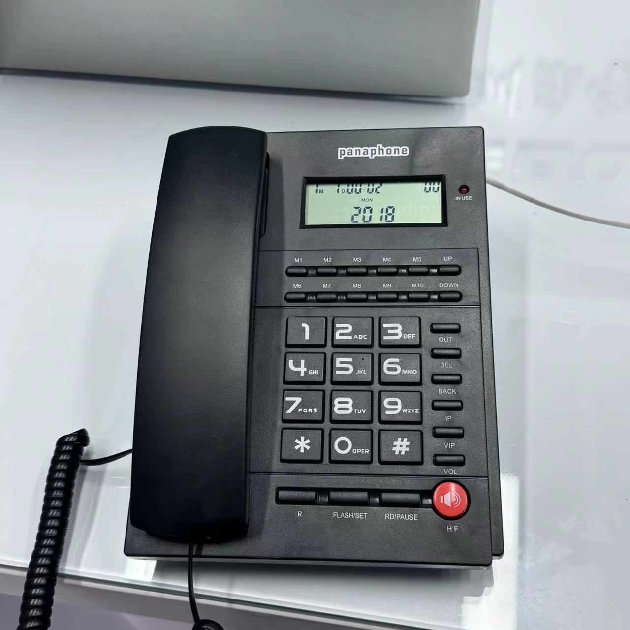 Picture of Wired telephone landline factory wholesale fixed wired telephone caller ID English office landline foreign trade