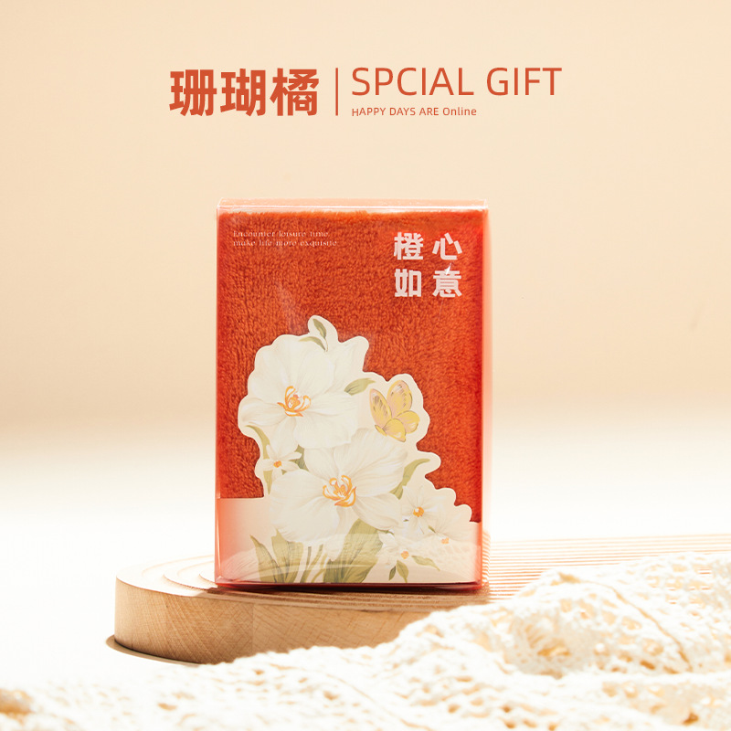 Picture of Hand gift towel wedding bridesmaid return gift wedding shop creative gift box coral velvet towel wedding company activity gift