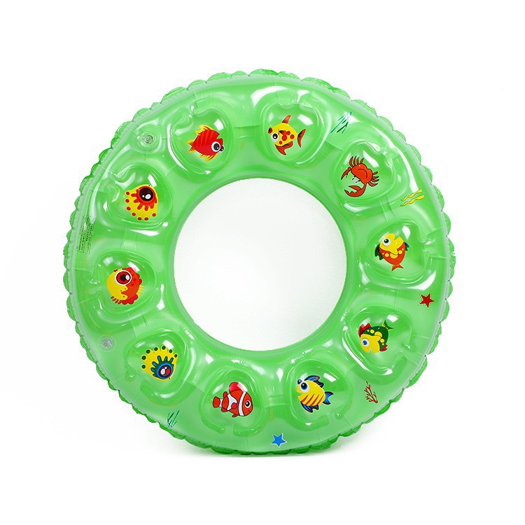 Picture of Thickened double airbag swimming ring factory wholesale 50-90 swimming ring thickened children's inflatable fluorescent solid color swimming ring
