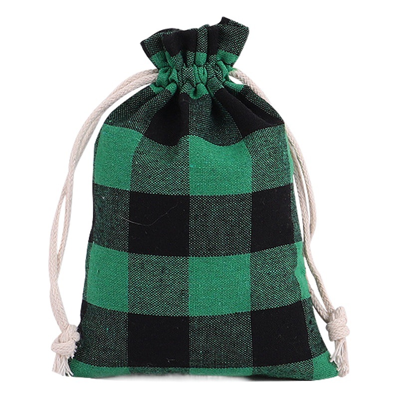 Plaid cotton bag