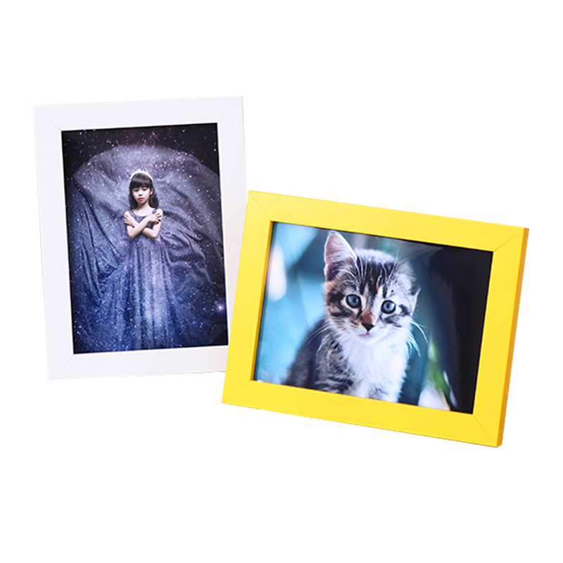 Picture of Simple wooden photo frame table 6 inch 7 inch 8 inch 10 inch puzzle photo album frame wholesale A4 children's picture frame wall