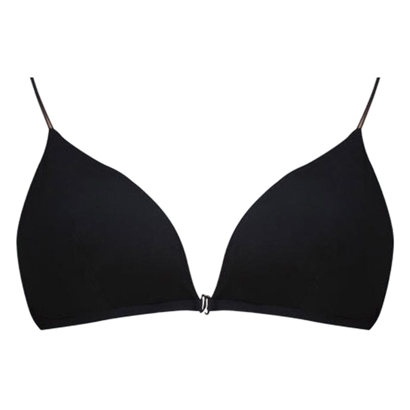 Picture of French Front Buckle Triangle Pure Cotton Tube Top Girl's Sexy Sports Small Sling Bra Beautiful Vest for Women