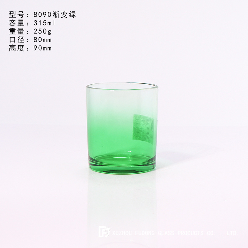 Picture of Color Frosted Candle Holder Glass Aromatherapy Candle Cup Creative Fashion Candle Jar DIY Aromatherapy Candle Holder with Lid for Home