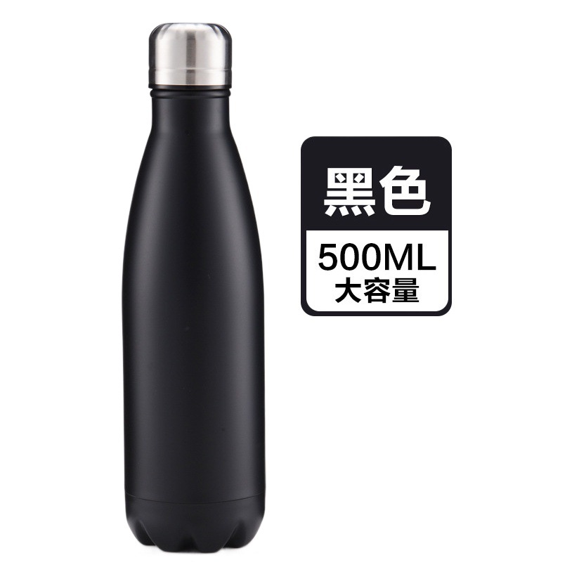 Source Factory Cross-border 304 Stainless Steel Double-layer Vacuum Water Cup Sports Kettle Large Capacity Coke Bottle Thermos
