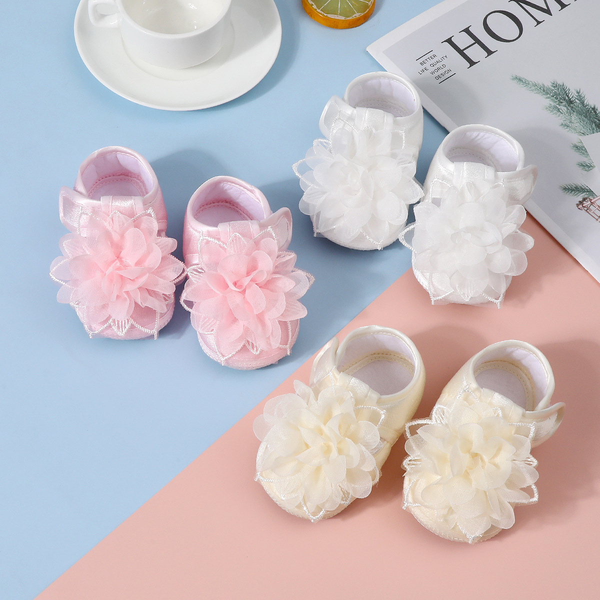 0-12 Months Baby Shoes Soft Sole Thin Autumn Year Old Baotou Baby T-shaped Spring and Autumn Warm Children's Cotton Cloth