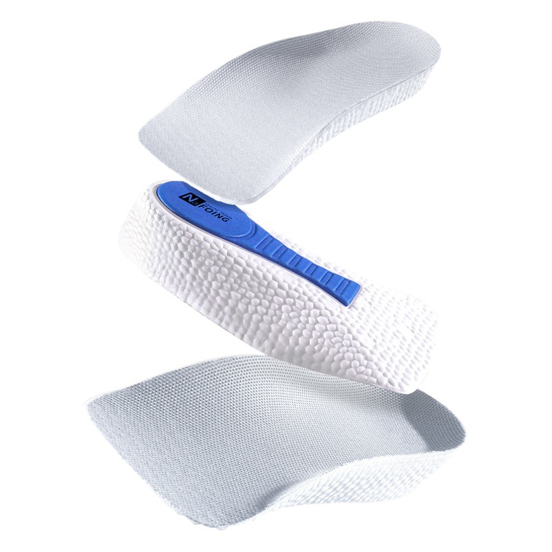 Eva Heightening Insole Arch Support Men's Three-Point Pad Women's Half Pad Invisible Inner Heightening Flat Foot Shock-Absorbing Sports Shoes