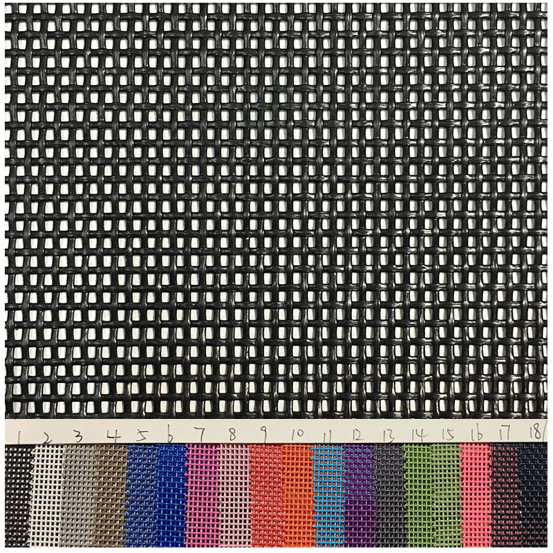 Spot plastic 1*1 Teslin mesh PVC plastic beach mesh pet bag breathable square plastic mesh