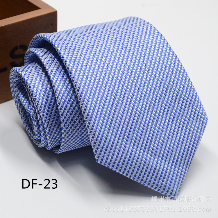 Picture of Tie business formal men's tie polyester yarn Arrow 8cm business tie