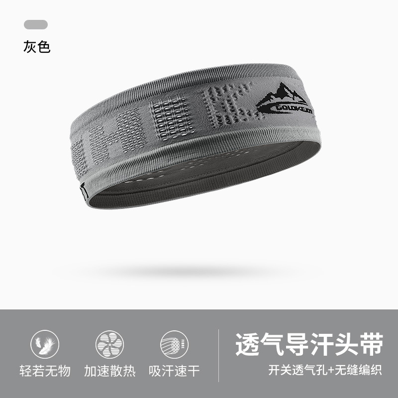 Picture of New Sports Headband for Men and Women Outdoor Running Basketball Fitness Yoga Sweat-Wicking Breathable High-Elastic Hairband Anti-Sweat Band